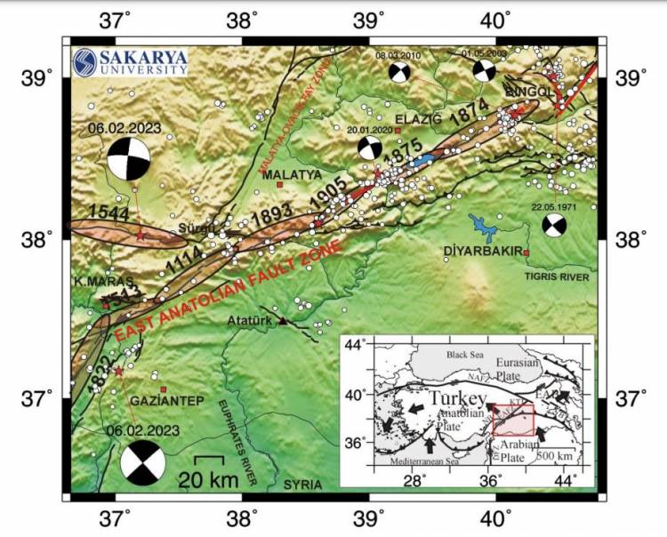 A PRELIMINARY REPORT ON THE 2023 GAZİANTEP (Mw=7.7) and ELBİSTAN (Mw=7.5) EARTHQUAKES IN SOUTHEAST TÜRKİYE